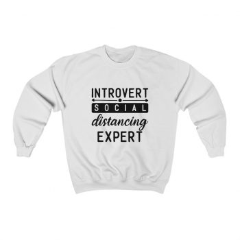 Adult Sweatshirt Unisex Heavy Blend - Introvert Social Distancing Expert