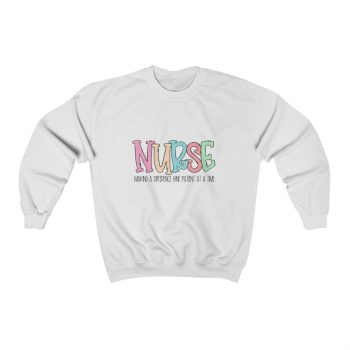 Adult Sweatshirt Unisex Heavy Blend - Nurse Making a Difference One Patient at a Time