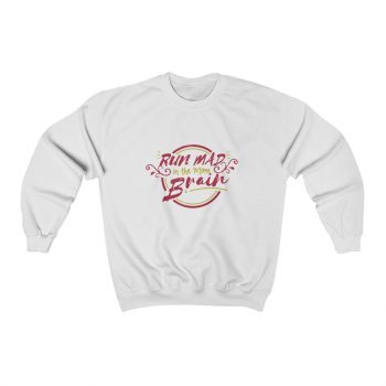 Adult Sweatshirt Unisex Heavy Blend - Run Mad in the Mom Brain