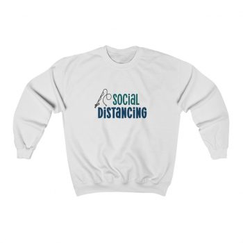 Adult Sweatshirt Unisex Heavy Blend - Social Distancing Gone Fishing