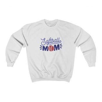 Adult Sweatshirt Unisex Heavy Blend - Softball Mom Baseball