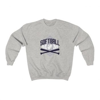 Adult Sweatshirt Unisex Heavy Blend - Softball Mom Baseball Bat