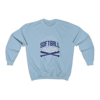 Adult Sweatshirt Unisex Heavy Blend - Softball Mother Baseball Bat