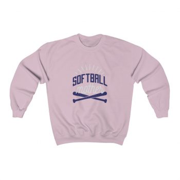 Adult Sweatshirt Unisex Heavy Blend - Softball Mother Baseball Bat