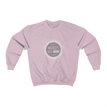 Adult Sweatshirt Unisex Heavy Blend - World's Best Mom Stars Hearts