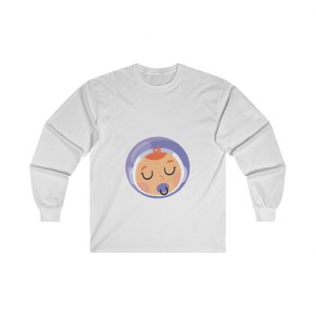 Adult Ultra Cotton Long Sleeve Tee - Baby Boy Astronaut Pregnant Pregancy