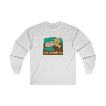 Adult Ultra Cotton Long Sleeve Tee - Best Cat Mom Ever