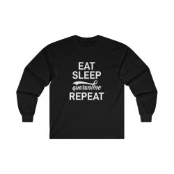 Adult Ultra Cotton Long Sleeve Tee - Eat Sleep Quarantine Repeat