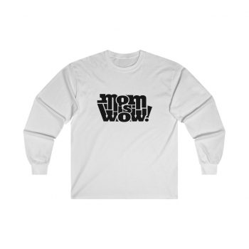 Adult Ultra Cotton Long Sleeve Tee - Mom is Wow