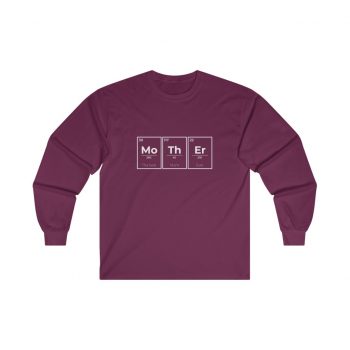 Adult Ultra Cotton Long Sleeve Tee - Mother Mo Th Er Periodic Table of Elements The Best Mom Ever