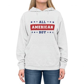 Adult Unisex Hoodie - 4th Of July All American Boy