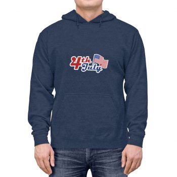 Adult Unisex Hoodie - 4th of July USA Flag