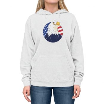 Adult Unisex Hoodie - American Eagle USA Flag