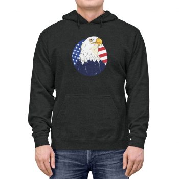 Adult Unisex Hoodie - American Eagle USA Flag