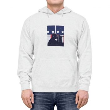 Adult Unisex Hoodie - American Flag Kiss Window