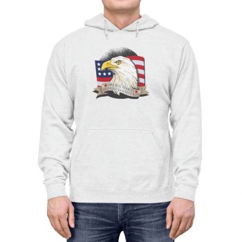 Adult Unisex Hoodie - American Patriot Eagle The Red White and Blue