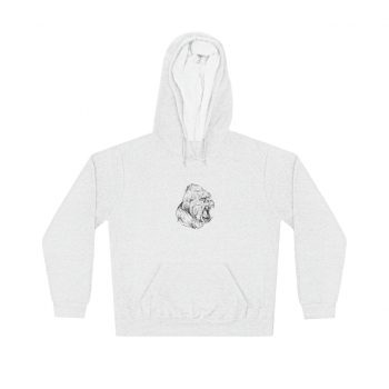 Adult Unisex Hoodie - Angry Ape Gorilla Drawing