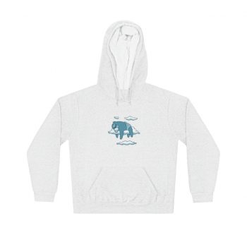 Adult Unisex Hoodie - Baby Sloth Sleeping Blue