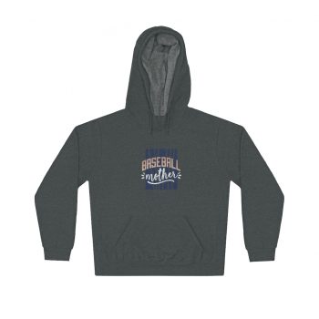 Adult Unisex Hoodie - Baseball Mother Blue White