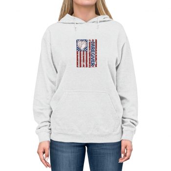 Adult Unisex Hoodie - Caregiver USA Flag