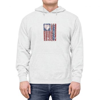 Adult Unisex Hoodie - Caregiver USA Flag