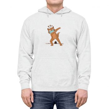 Adult Unisex Hoodie - Cat Dabbing Coronavirus Covid 19