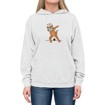 Adult Unisex Hoodie - Cat Dabbing Coronavirus Covid 19