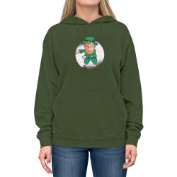 Adult Unisex Hoodie - Dancing Leprechaun Flossing St Patricks Day