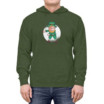 Adult Unisex Hoodie - Dancing Leprechaun Flossing St Patricks Day