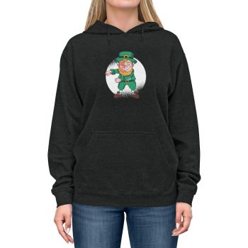 Adult Unisex Hoodie - Dancing Leprechaun Flossing St Patricks Day