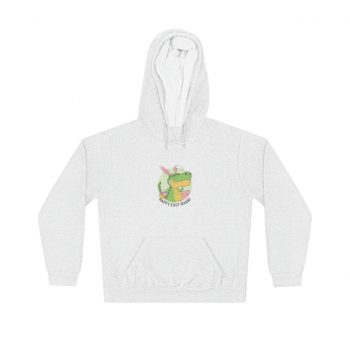 Adult Unisex Hoodie - Dinosaur Easter Bunner - T-Rex Tyrannosaurus with Bunny Ears