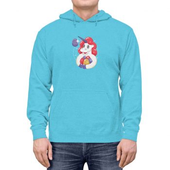 Adult Unisex Hoodie - Easter Unicorn with Eggs