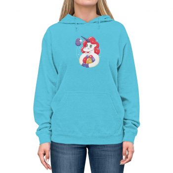 Adult Unisex Hoodie - Easter Unicorn with Eggs