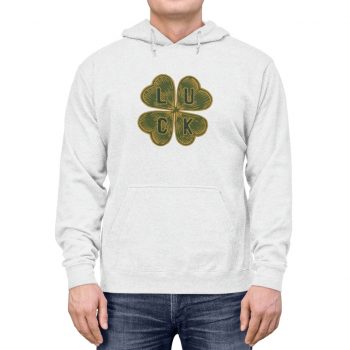 Adult Unisex Hoodie - Four Leaf Clover Luck