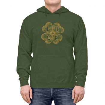 Adult Unisex Hoodie - Four Leaf Clover Luck