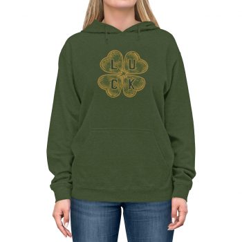 Adult Unisex Hoodie - Four Leaf Clover Luck