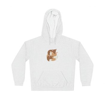 Adult Unisex Hoodie - Fox Mom and Babies