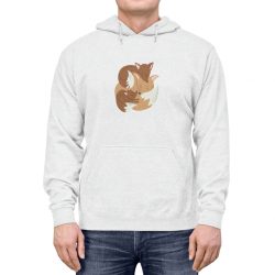 Adult Unisex Hoodie - Fox Mom and Babies