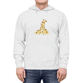 Adult Unisex Hoodie - Giraffe Mom and Baby