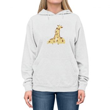 Adult Unisex Hoodie - Giraffe Mom and Baby