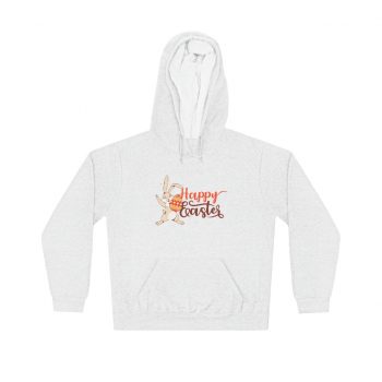 Adult Unisex Hoodie - Happy Easter - Bunny Holding an Easter Egg