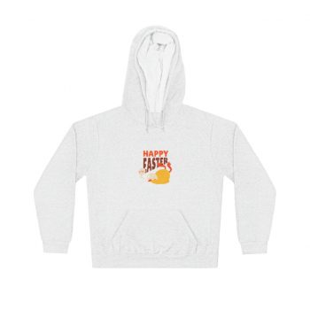 Adult Unisex Hoodie - Happy Easter - Chick Fell Down with Broken Egg