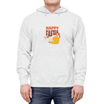 Adult Unisex Hoodie - Happy Easter - Chick Fell Down with Broken Egg