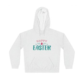 Adult Unisex Hoodie - Happy Easter Pink Blue Easter Egg