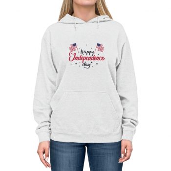 Adult Unisex Hoodie - Happy Independence Day Flag Stars USA