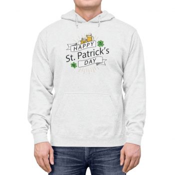 Adult Unisex Hoodie - Happy St Patrick's Day Shamrock Beer