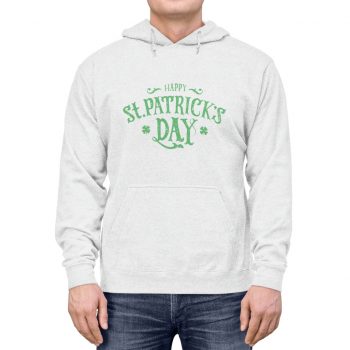 Adult Unisex Hoodie - Happy St Patricks Day Green Lettering