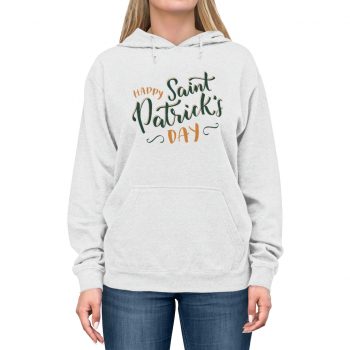 Adult Unisex Hoodie - Happy St Patricks Day Orange Green