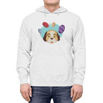 Adult Unisex Hoodie - Havaneser Havanese Dog Easter Eggs