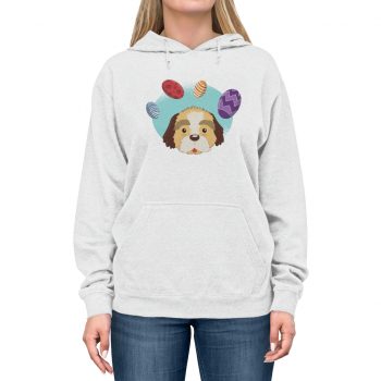 Adult Unisex Hoodie - Havaneser Havanese Dog Easter Eggs